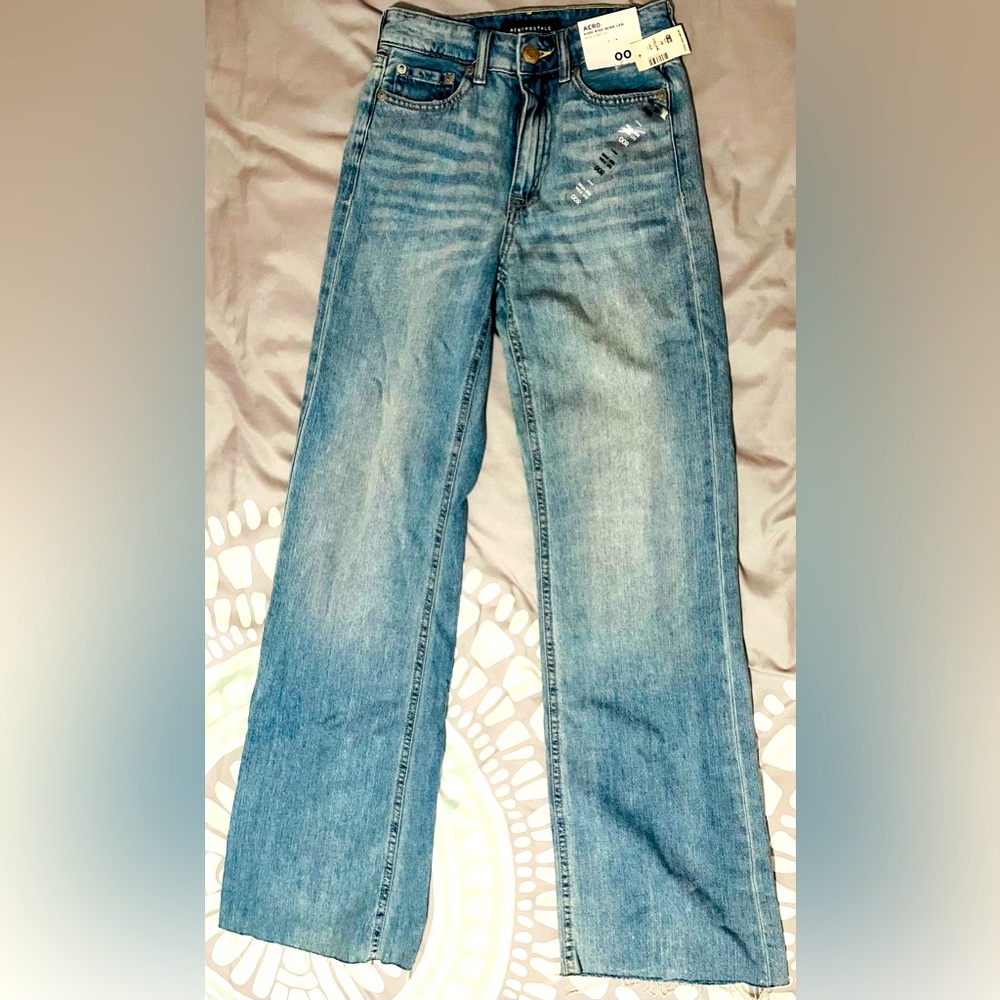 Aero high rise wide leg jeans 00R